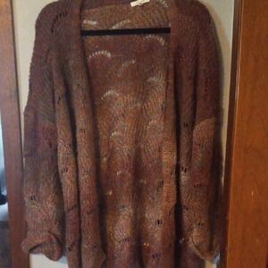 Maurices Multicolor Open-Front Cardigan